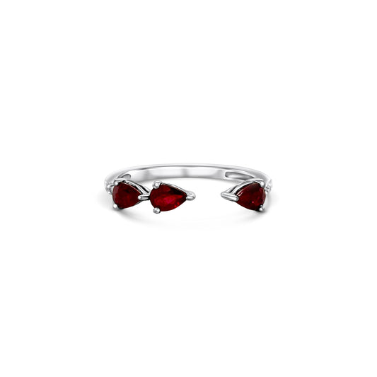 "Three-stone ruby and diamond ring, elegant jewelry, precious gemstones, red ruby, sparkling diamonds, luxury accessories, fine craftsmanship, stunning design, special occasions, statement piece, exquisite detailing, timeless beauty."