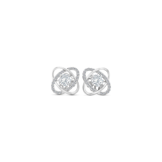Round brilliant diamond spiral stud earrings, elegant jewelry, sparkling accessories, exquisite craftsmanship, dazzling gems, sophisticated style, luxury fashion, timeless elegance