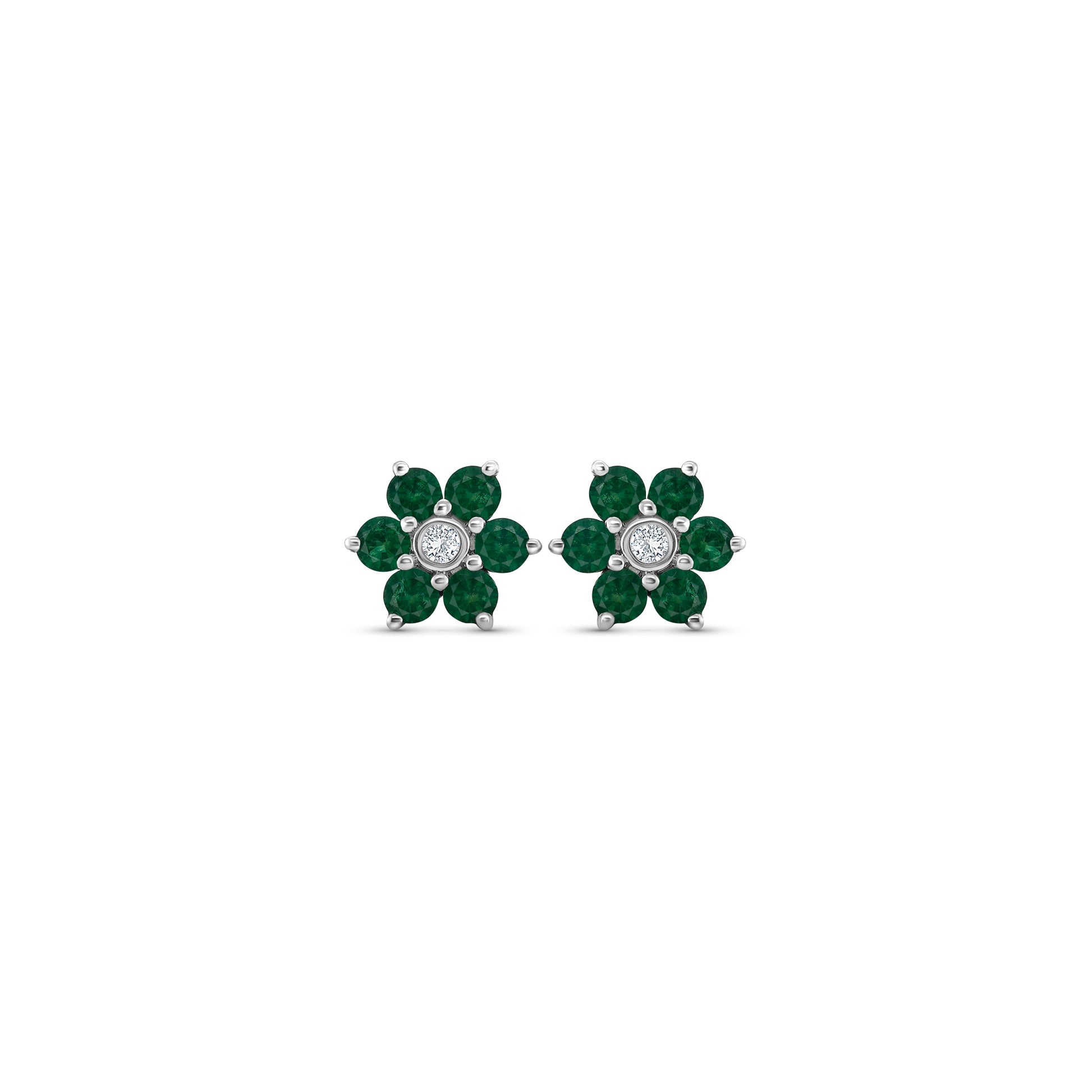 Emerald and diamond stud earrings, exquisite emerald earrings, sparkling diamond studs, elegant jewelry accessories, precious gemstone earrings, luxurious emerald and diamond jewelry, timeless stud earrings, radiant emerald studs, dazzling diamond accents.