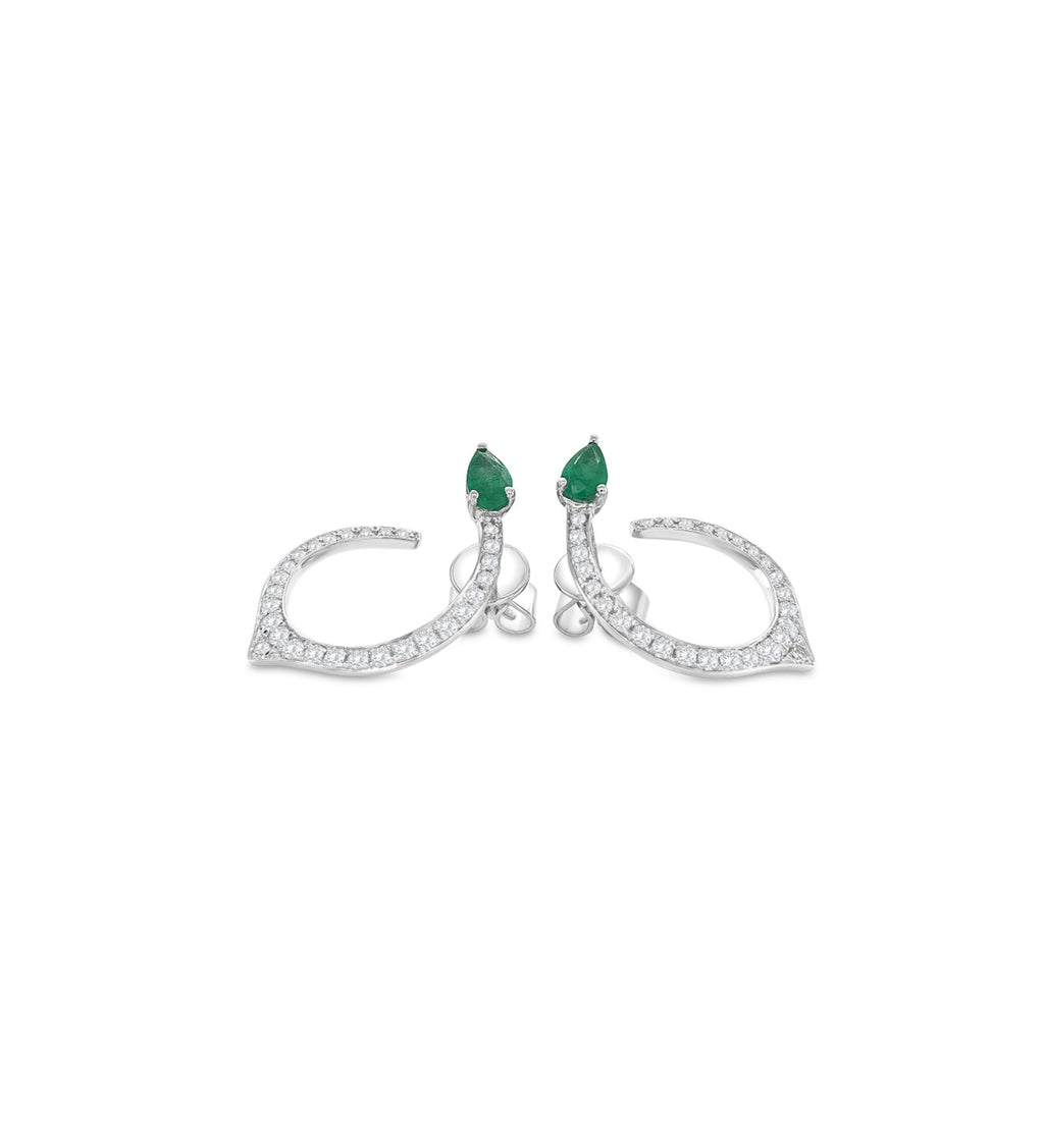 pear shape emerald earrings, diamond dangle earrings, emerald and diamond jewelry, pear cut emerald earrings, luxury emerald earrings, gemstone dangle earrings, elegant pear shape earrings, emerald and diamond dangle earrings, fine jewelry earrings, pear shape emerald drop earrings.