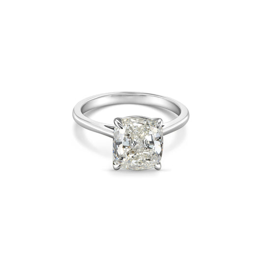 Solitaire Cushion Cut Diamond Ring: Elegant Engagement Jewelry, Timeless Cushion Cut Design, Sparkling Solitaire Diamond, Stunning Engagement Ring, Classic Diamond Solitaire, Cushion Cut Diamond Beauty, Timeless Elegance for Special Moments, Exquisite Solitaire Ring, Symbol of Everlasting Love.