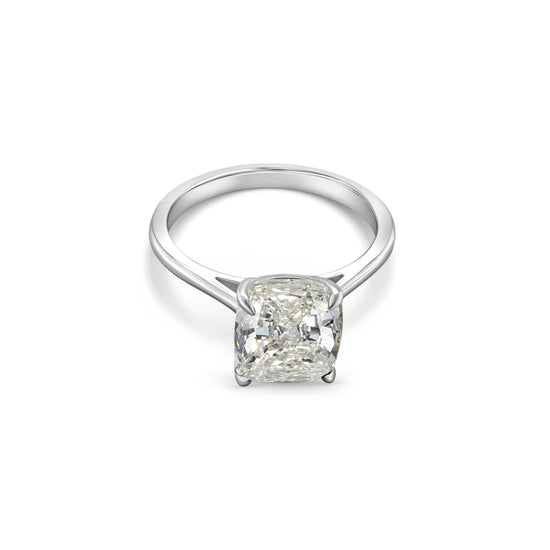 Solitaire Cushion Cut Diamond Ring: Elegant Engagement Jewelry, Timeless Cushion Cut Design, Sparkling Solitaire Diamond, Stunning Engagement Ring, Classic Diamond Solitaire, Cushion Cut Diamond Beauty, Timeless Elegance for Special Moments, Exquisite Solitaire Ring, Symbol of Everlasting Love.
