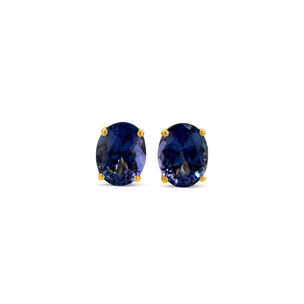 Oval Tanzanite Stud Earrings - Elegant Tanzanite Jewelry, Gemstone Studs for Women, Oval Cut Tanzanite Earrings, Sterling Silver Tanzanite Studs, December Birthstone Accessories, Sparkling Tanzanite Gemstone Ear Studs, Stylish Oval Tanzanite Jewelry, Precious Gemstone Stud Earrings, Luxurious Tanzanite Accessories.