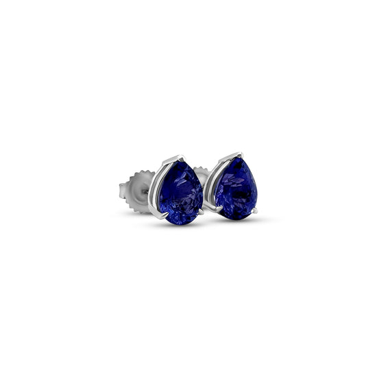 Pear Shape Tanzanite Stud Earrings, Tanzanite Earrings, Pear Shape Studs, Gemstone Studs, Tanzanite Jewelry, Stud Earrings, Pear Shape Tanzanite, Gemstone Earrings, Fine Jewelry, Tanzanite Studs.