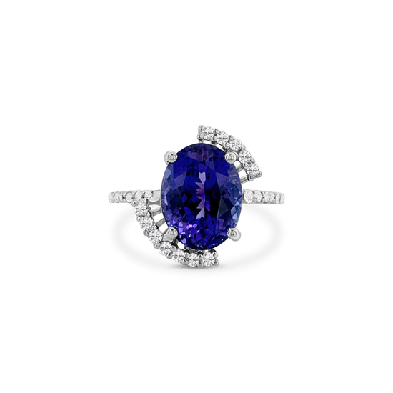 "Oval Shape Tanzanite & Diamond Ring," "Exquisite Oval Shape Tanzanite Ring," "Luxurious Diamond Jewelry with Oval Shape Tanzanite," "Elegant Oval Shape Gemstone Ring," "Fine Jewelry featuring Oval Shape Tanzanite and Diamonds," "High-Quality Oval Shape Tanzanite Ring," "Statement Oval Shape Gemstone and Diamond Ring," "Sparkling Tanzanite and Diamond Jewelry with Oval Shape," "Beautiful Oval Shape Gemstone Ring," "Fashionable Tanzanite & Diamond Ring with Oval Shape."