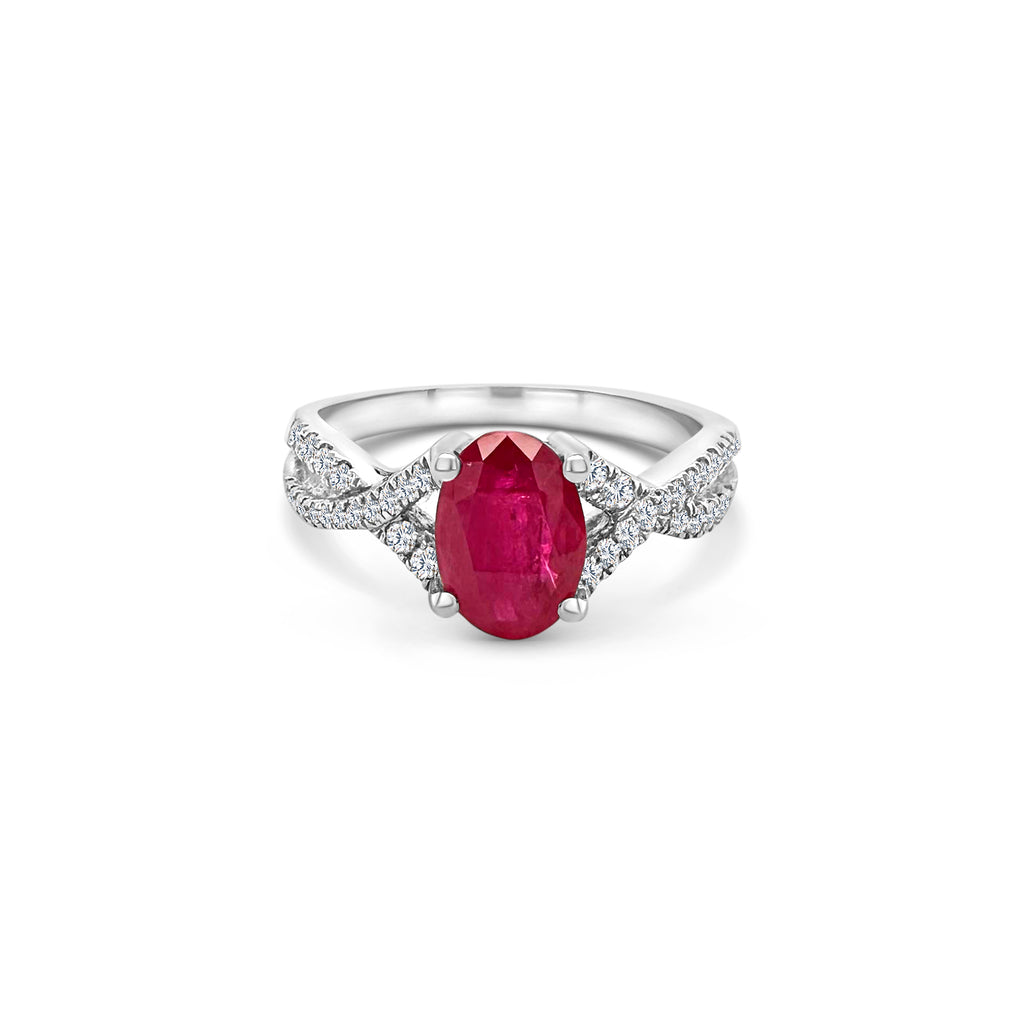 "Oval Ruby & Diamond Ring, Ruby Ring, Diamond Ring, Oval Ruby, Oval Diamond, Ruby and Diamond Jewelry, Gemstone Ring, Fine Jewelry, Red Gemstone Ring, Elegant Ring, Statement Ring, Luxury Jewelry, Precious Stone Ring, Handcrafted Ring, Engagement Ring, Anniversary Gift, Birthstone Ring."