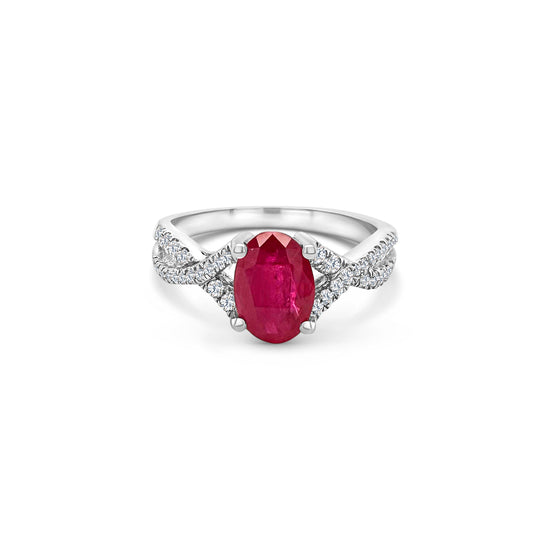 "Oval Ruby & Diamond Ring, Ruby Ring, Diamond Ring, Oval Ruby, Oval Diamond, Ruby and Diamond Jewelry, Gemstone Ring, Fine Jewelry, Red Gemstone Ring, Elegant Ring, Statement Ring, Luxury Jewelry, Precious Stone Ring, Handcrafted Ring, Engagement Ring, Anniversary Gift, Birthstone Ring."