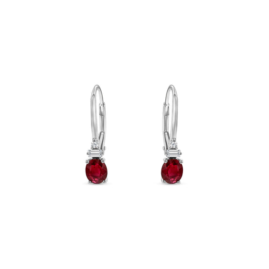 "Oval Ruby & Diamond Drop Earrings, elegant jewelry, luxury accessories, precious gemstones, statement earrings, fine jewelry, ruby earrings, diamond earrings, glamorous accessories, fashion earrings, red gemstone earrings, sophisticated design, sparkling gems, stunning earrings, exquisite craftsmanship."