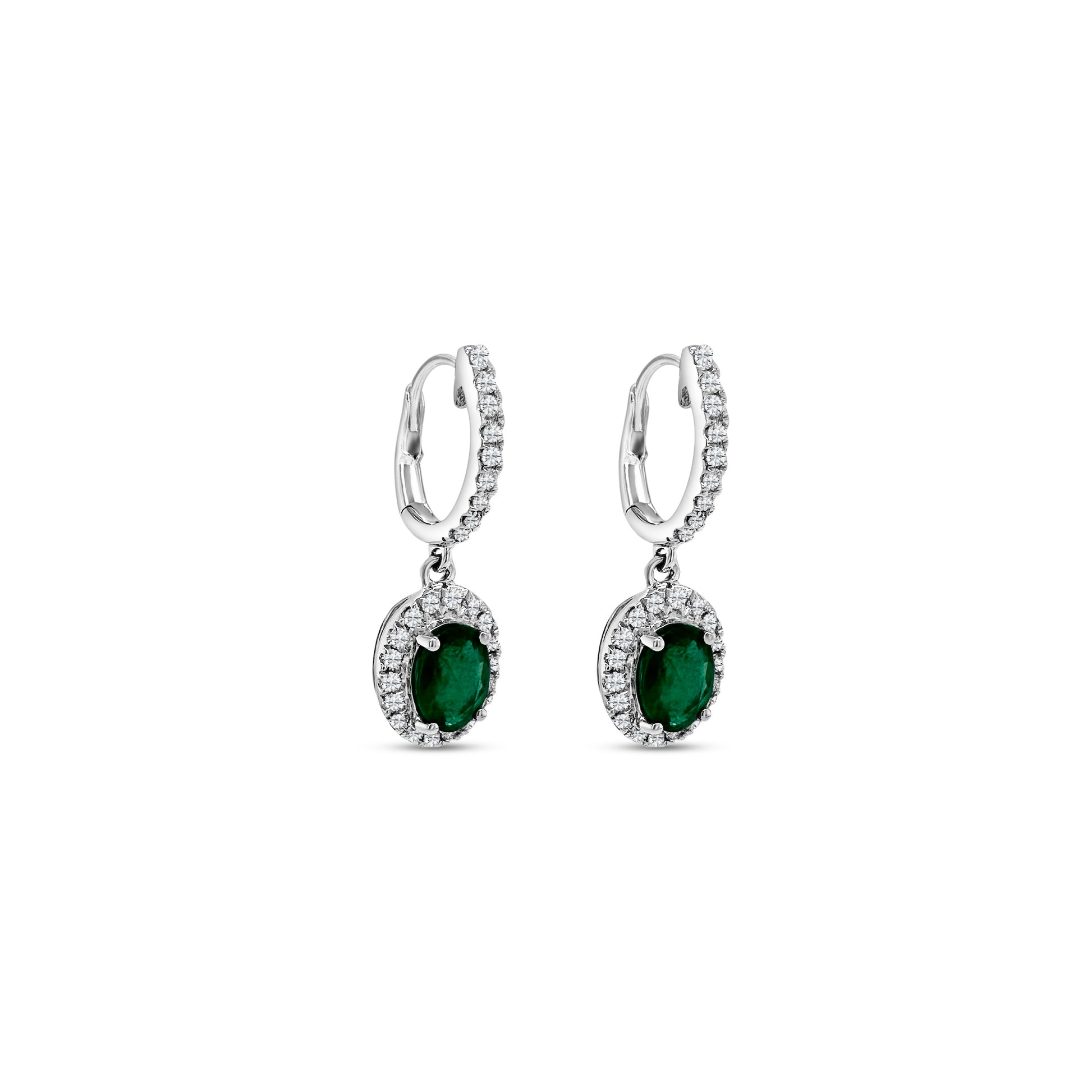  Oval emerald and diamond drop earrings, elegant jewelry pieces, luxurious gemstone accessories, exquisite emerald and diamond combination, sophisticated design, glamorous statement earrings, sparkling emerald and diamond accents, stunning drop style, fine craftsmanship, radiant gemstone earrings.