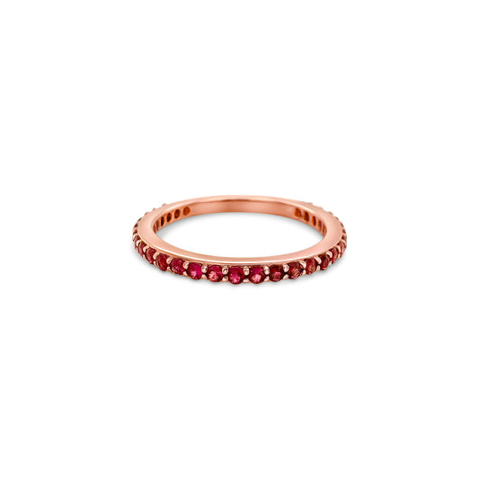 "Round Ruby Eternity Ring," "Ruby Eternity Band," "Red Gemstone Ring," "Eternity Ring with Rubies," "Round Cut Ruby Ring," "Elegant Ruby Jewelry," "Luxury Ruby Ring," "Gemstone Eternity Ring," "Fine Ruby Accessories," "Statement Ruby Ring," "High-Quality Ruby Jewelry."