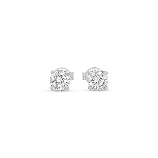 Round Brilliant Diamond Stud Earrings