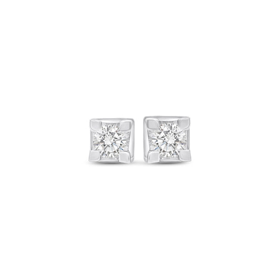 Round Brilliant Diamond Box Stud Earrings, Diamond Stud Earrings, Round Brilliant Cut Diamond Earrings, Box Setting Diamond Studs, 14K Gold Diamond Stud Earrings, Sparkling Diamond Studs, Elegant Diamond Earrings, Luxurious Diamond Studs, Timeless Diamond Earrings, Women's Diamond Stud Earrings.