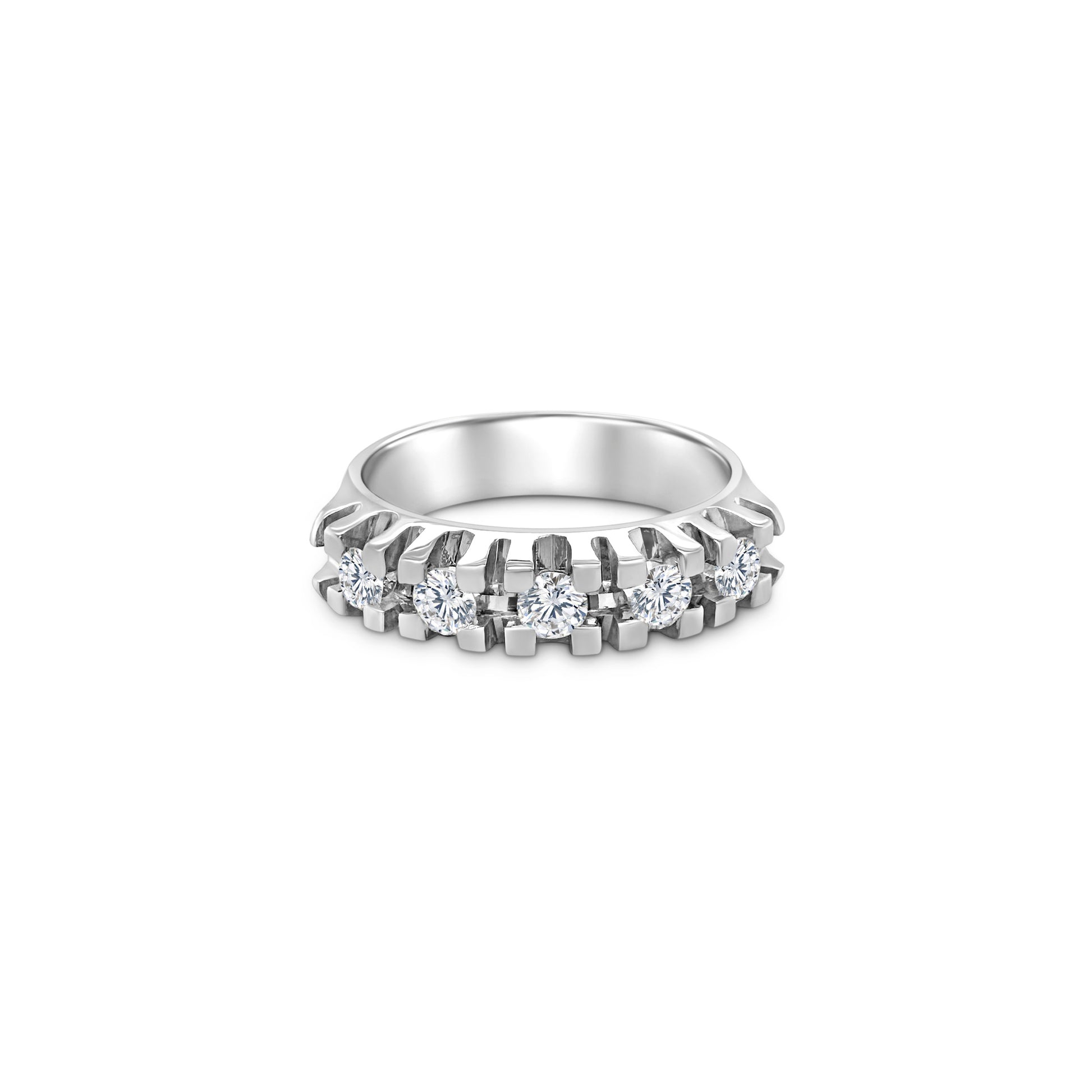 Round Brilliant Half Eternity Diamond Ring, Diamond Band, Half Eternity Ring, Round Diamond Ring, Elegant Diamond Jewelry, Women's Diamond Ring, Anniversary Diamond Band, Sparkling Diamond Ring, Classic Half Eternity Band, Fine Diamond Jewelry, Gold Half Eternity Ring, Luxurious Diamond Ring, White Gold Diamond Band, Bridal Diamond Ring, Designer Diamond Band.