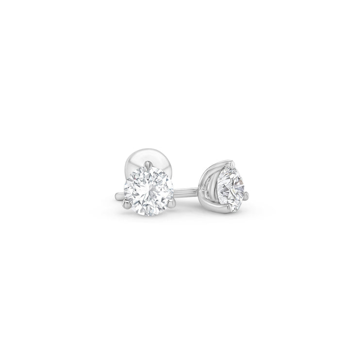 Round Brilliant Diamond Stud Earrings