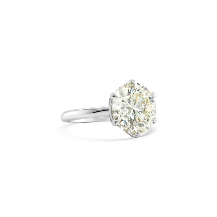 "Round Brilliant Solitaire Diamond Ring, Diamond Engagement Ring, Solitaire Diamond Ring, Brilliant Cut Diamond Ring, Classic Diamond Ring, Round Cut Diamond Solitaire, Elegant Diamond Ring, Simple Diamond Solitaire Ring, Timeless Diamond Ring, Sparkling Solitaire Diamond Ring"