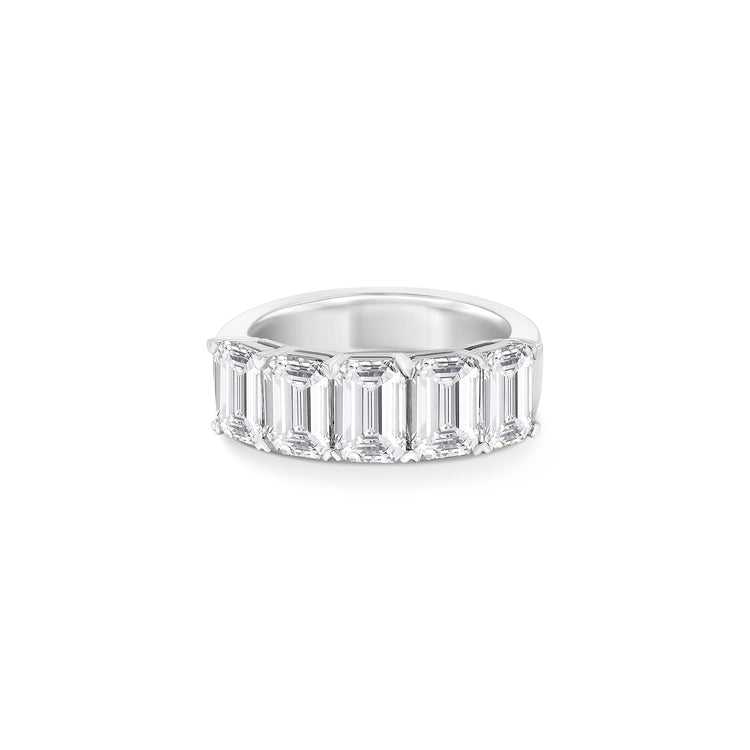 "Emerald Cut Half Eternity Diamond Ring, Elegant Emerald Cut Diamond Band, Half Eternity Band with Emerald Cut Diamonds, Classic Emerald Cut Diamond Ring, Emerald Cut Diamond Wedding Band, Sophisticated Half Eternity Ring, Timeless Emerald Cut Diamond Jewelry, Luxe Half Eternity Emerald Ring, Sparkling Emerald Cut Diamond Band, Half Eternity Emerald Cut Diamond Ring for Her."