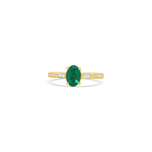 
Oval Shaped Emerald & Diamond Trilogy Ring, Emerald and Diamond Engagement Ring, Oval Emerald Ring, Trilogy Ring with Oval Emerald, Diamond and Emerald Ring, Three Stone Emerald and Diamond Ring, Oval Shaped Gemstone Ring, Oval Trilogy Ring, Emerald and Diamond Jewelry.