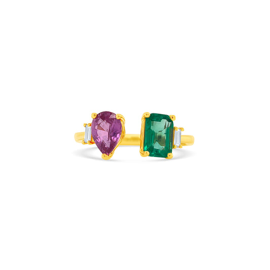 Emerald ring, Tourmaline ring, Diamond ring, Emerald and Tourmaline ring, Emerald and Diamond ring, Tourmaline and Diamond ring, Emerald, Tourmaline, and Diamond ring.