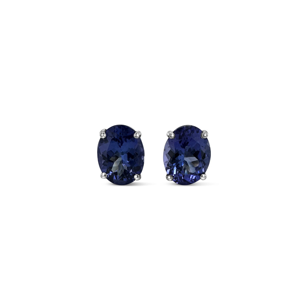 Oval Tanzanite Stud Earrings - Elegant Tanzanite Jewelry, Gemstone Studs for Women, Oval Cut Tanzanite Earrings, Sterling Silver Tanzanite Studs, December Birthstone Accessories, Sparkling Tanzanite Gemstone Ear Studs, Stylish Oval Tanzanite Jewelry, Precious Gemstone Stud Earrings, Luxurious Tanzanite Accessories.