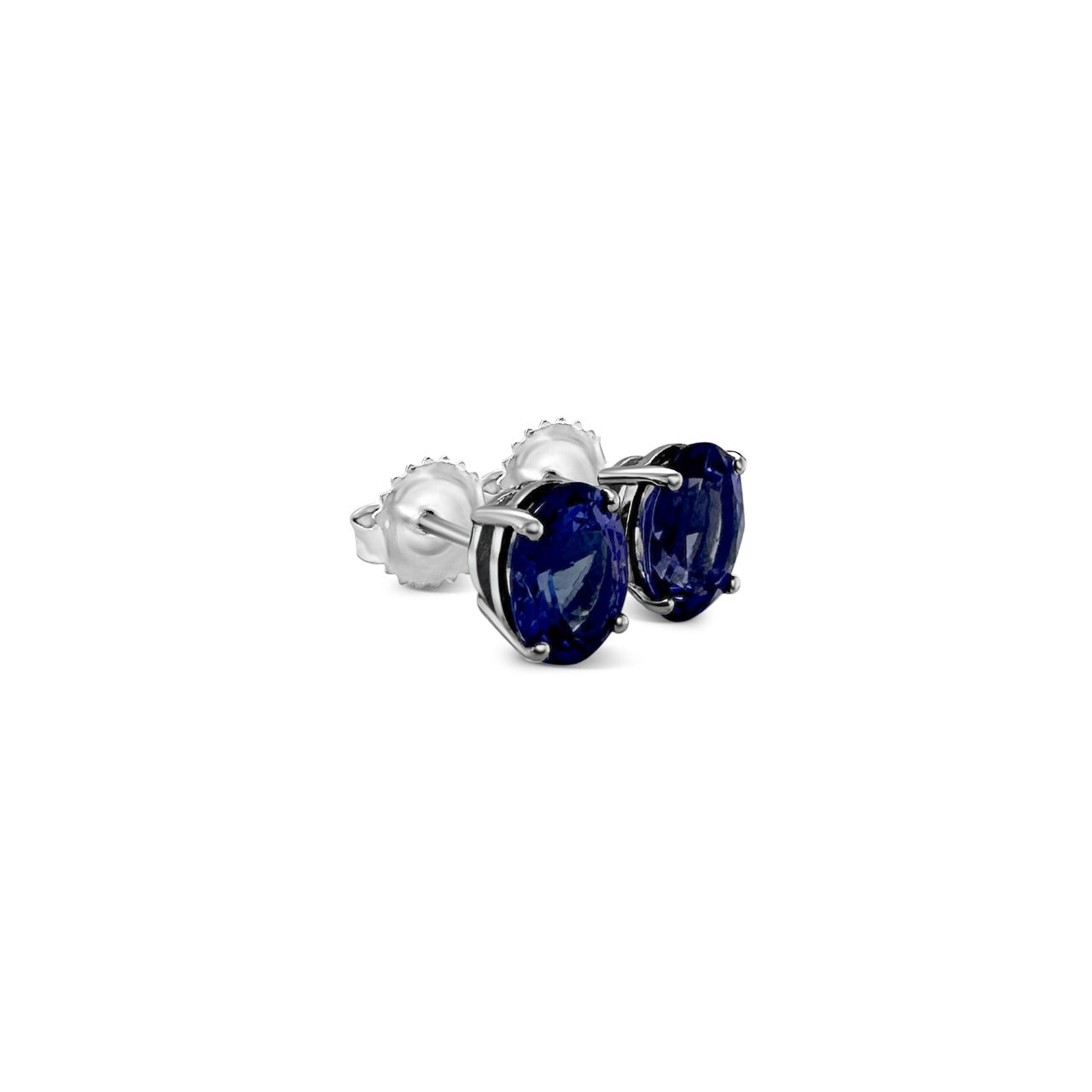 Oval Tanzanite Stud Earrings - Elegant Tanzanite Jewelry, Gemstone Studs for Women, Oval Cut Tanzanite Earrings, Sterling Silver Tanzanite Studs, December Birthstone Accessories, Sparkling Tanzanite Gemstone Ear Studs, Stylish Oval Tanzanite Jewelry, Precious Gemstone Stud Earrings, Luxurious Tanzanite Accessories.