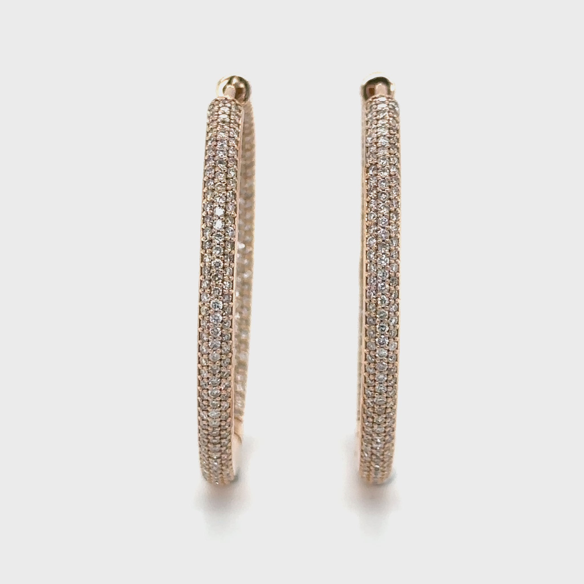 Round Brilliant Diamond Hoop Earrings, Sparkling Diamond Hoops, Elegant Circle Earrings, Classic Diamond Hoops, Timeless Jewelry, Luxurious Diamond Accessories, Statement Hoop Earrings, Shimmering Round Diamonds, Glamorous Jewelry, Stylish Diamond Hoops