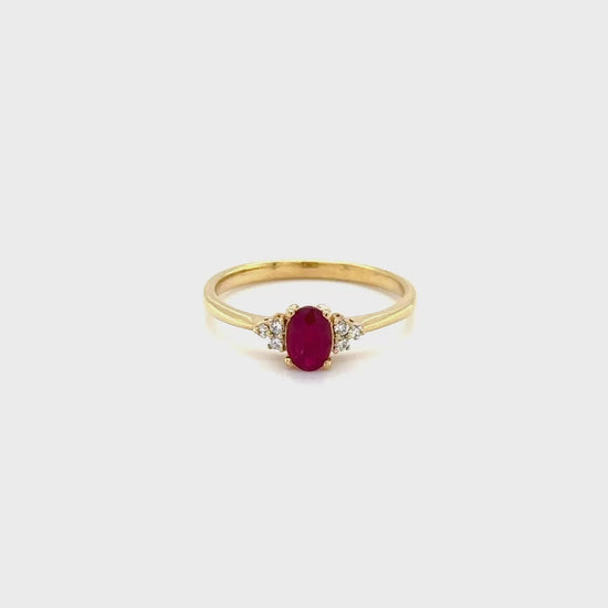 "Oval Ruby & Diamond Ring," "Oval Ruby Ring," "Oval Diamond Ring," "Ruby and Diamond Ring," "Gemstone Ring," "Red Gemstone Ring," "Fine Jewelry," "Luxury Ring," "Statement Ring," "Fashion Ring," "Engagement Ring," "Anniversary Ring," "Birthstone Ring," "Oval Cut Ring," "High-Quality Ring," "Elegant Ring," "Special Occasion Ring," "Gift for Her," "Ruby Jewelry," "Diamond Jewelry."