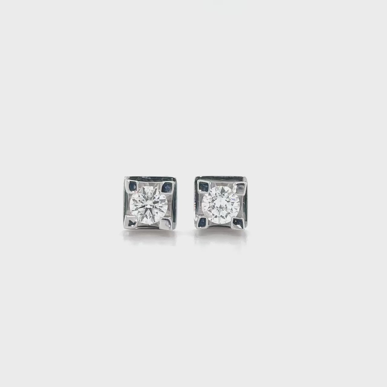 Round Brilliant Diamond Box Stud Earrings, Diamond Stud Earrings, Round Brilliant Cut Diamond Earrings, Box Setting Diamond Studs, 14K Gold Diamond Stud Earrings, Sparkling Diamond Studs, Elegant Diamond Earrings, Luxurious Diamond Studs, Timeless Diamond Earrings, Women's Diamond Stud Earrings.