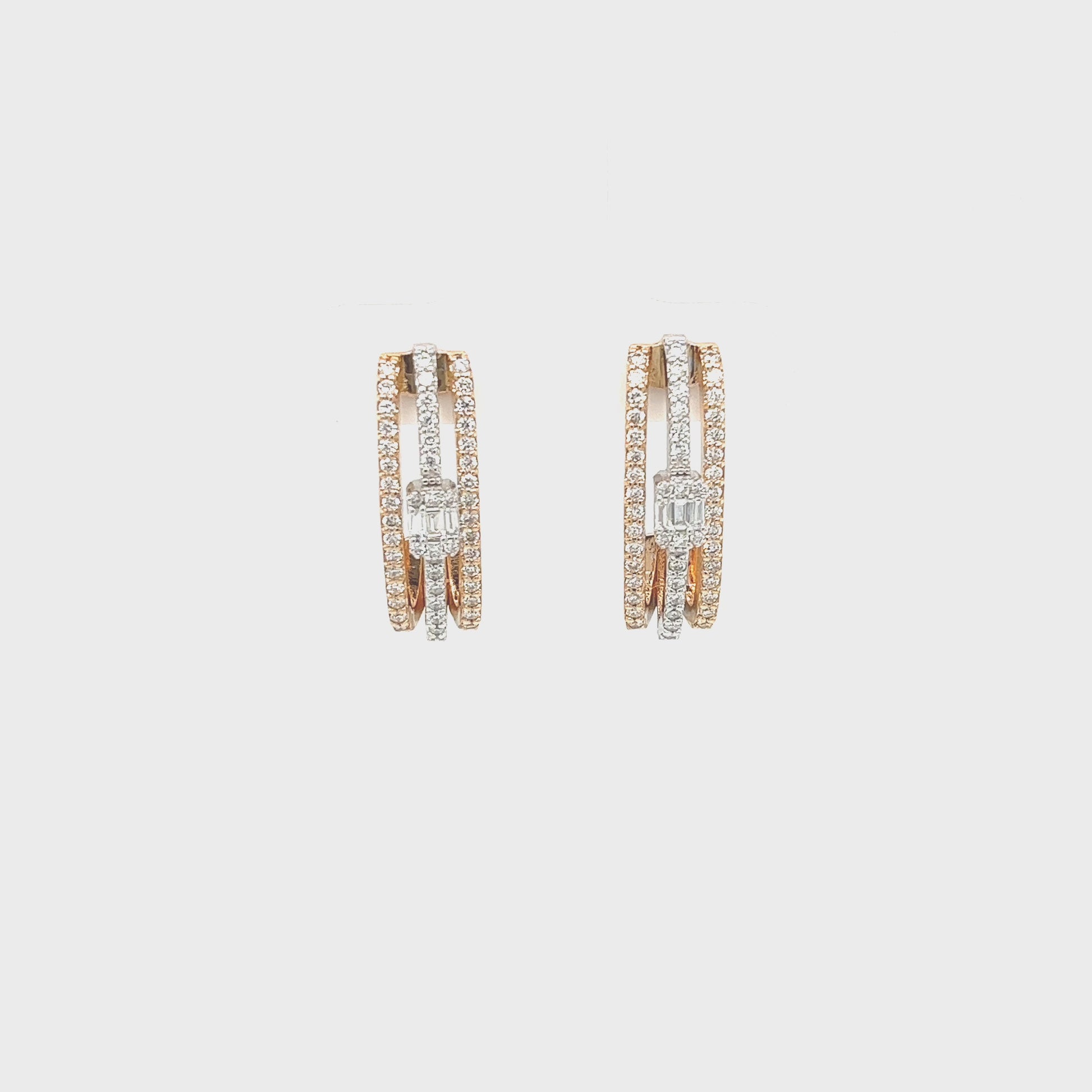 White Gold Diamond Earrings, Rose Gold Diamond Earrings, Multi-Shaped Diamond Earrings, Exquisite Diamond Jewelry, Handcrafted Diamond Earrings, Dazzling Diamond Earrings, Elegant Jewelry Collection, Timeless Diamond Accessories, Luxury Diamond Earrings, Fine Jewels for Her.