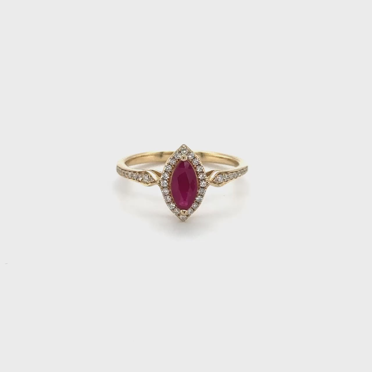 "Marquise Ruby Diamond Ring, Ruby Solitaire Ring, Diamond Halo Ring, Marquise Cut Ruby Ring, Diamond Accented Ring, Halo Engagement Ring, Gemstone Halo Ring, Ruby and Diamond Jewelry, Fine Jewelry, Statement Ring, Elegant Ruby Ring, Luxury Engagement Ring"