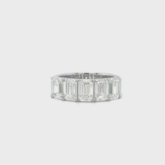 "Emerald Cut Half Eternity Diamond Ring, Elegant Emerald Cut Diamond Band, Half Eternity Band with Emerald Cut Diamonds, Classic Emerald Cut Diamond Ring, Emerald Cut Diamond Wedding Band, Sophisticated Half Eternity Ring, Timeless Emerald Cut Diamond Jewelry, Luxe Half Eternity Emerald Ring, Sparkling Emerald Cut Diamond Band, Half Eternity Emerald Cut Diamond Ring for Her."