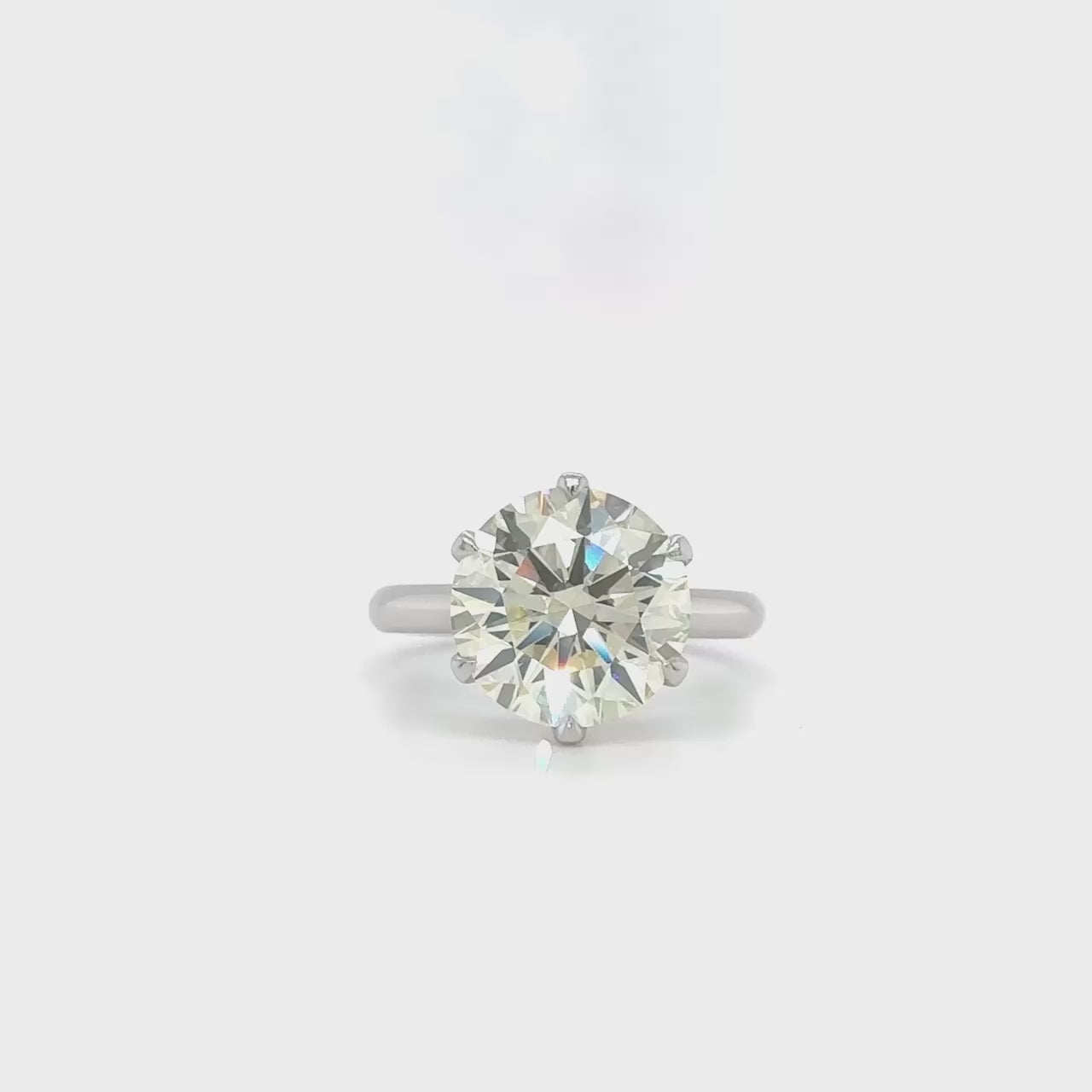 "Round Brilliant Solitaire Diamond Ring, Diamond Engagement Ring, Solitaire Diamond Ring, Brilliant Cut Diamond Ring, Classic Diamond Ring, Round Cut Diamond Solitaire, Elegant Diamond Ring, Simple Diamond Solitaire Ring, Timeless Diamond Ring, Sparkling Solitaire Diamond Ring"