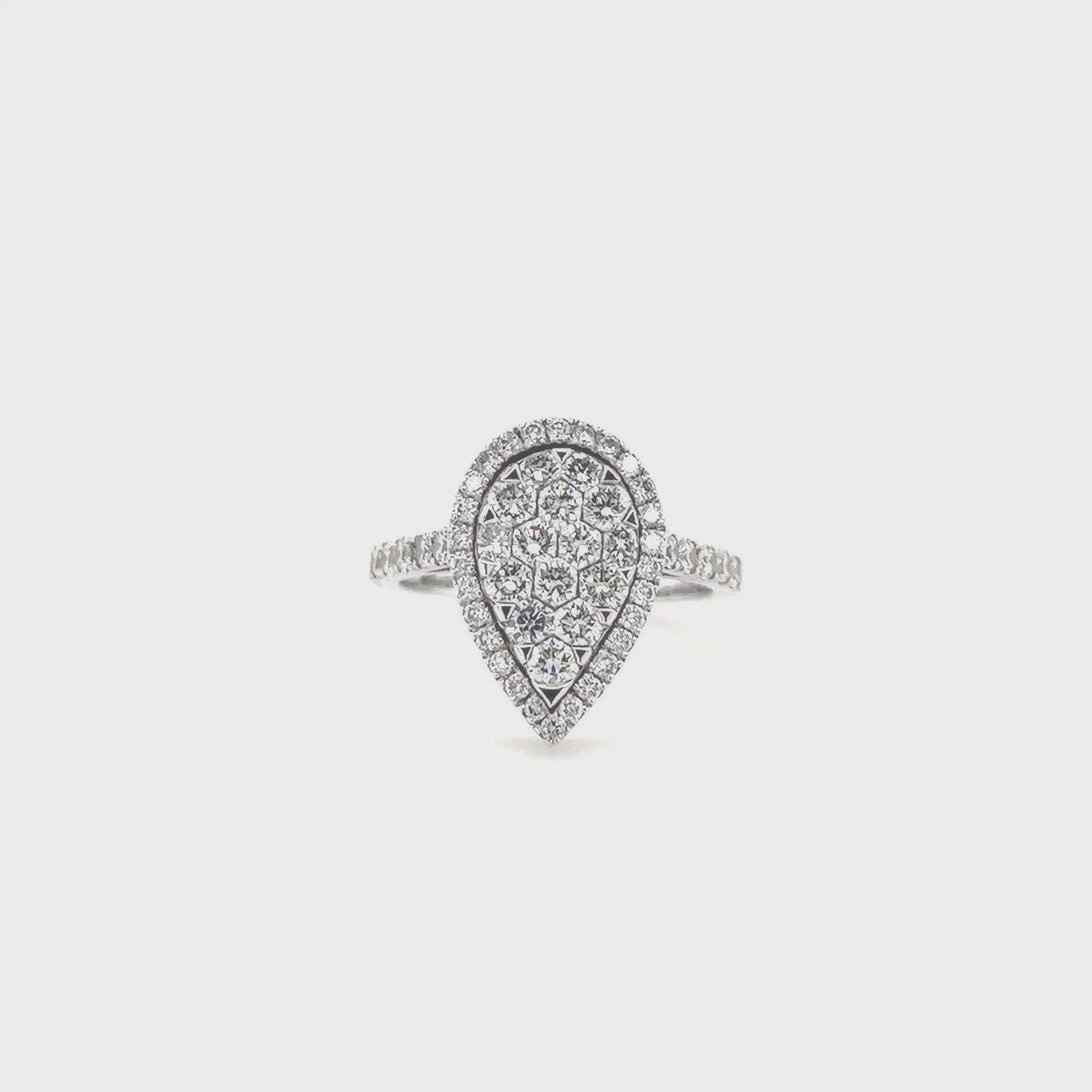 Round Brilliant Cut Halo Diamond Ring