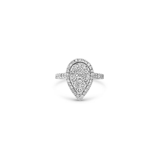 Round Brilliant Cut Halo Diamond Ring